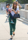 Miranda Kerr and Flynn spend time with her parents at the Museum