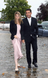 Athina Onassis attends the wedding of her half-sister Sandrine Roussel in France