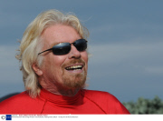 Richard Branson Kite Surfing Armada  record attempt, Hayling Island, Britain - 15 Sep 2013