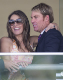 Liz Hurley and beau at the Races