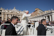 Pope Francis weekly general audience in St. Peter's Square at the Vatican