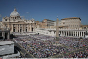 Pope Francis weekly general audience in St. Peter's Square at the Vatican
