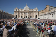 Pope Francis weekly general audience in St. Peter's Square at the Vatican