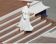 Pope Francis weekly general audience in St. Peter's Square at the Vatican