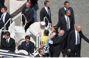 Pope Francis weekly general audience in St. Peter's Square at the Vatican
