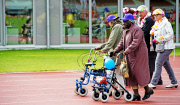 1. Rollator Run im Olympiastadion in Amsterdam