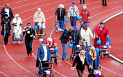 1. Rollator Run im Olympiastadion in Amsterdam