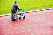 1. Rollator Run im Olympiastadion in Amsterdam