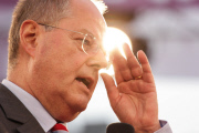 Germany: Candidate for German Chancellery, Peer Steinbruck in Saarbrucken