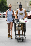 Emily VanCamp and Josh Bowman go grocery shopping at Gelson's