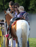 Jennifer Garner Takes Her Family to a Community Party 