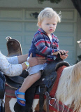 Jennifer Garner Takes Her Family to a Community Party 