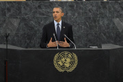 Obama and Ban Ki-moon at the UN General Assembly