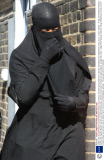 Judge rules accused Muslim convert Rebekah Dawson must remove veil when giving evidence in witness intimidation trial, Blackfriars Crown Court, London, Britain - 16 Sep 2013