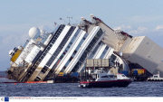 Costa Concordia salvage operation, Giglio Porto, Italy - 17 Sep 2013