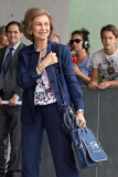 Spain: Queen Sofia Visits the King of Spain Juan Carlos