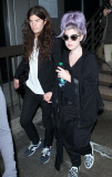Kelly Osbourne with fiancee Matthew Mosshart at LAX
