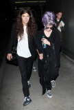Kelly Osbourne with fiancee Matthew Mosshart at LAX