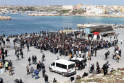 Around thousand immigrants arriving by boat in Lampedusa every day