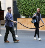 EXCLUSIVE Jack Osbourne and Lisa Stelly go to Universal City Walk