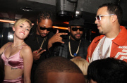 Miley Cyrus leaves little to the imagination at "Bangerz" Album Release Party