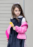 Suri Cruise gets a sweet treat after school