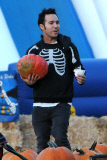 Pete Wentz and his boy Bronx bond at Mr. Bones Pumpkin Patch