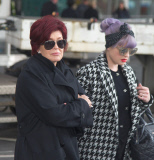 Sharon Osbourne, Kelly Osbourne and Matthew Mosshart at Heathrow Airport, London, Britain - 11 Oct 2013