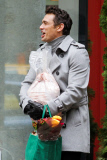 *EXCLUSIVE* James Franco and Lizzy Caplan shoot a scene together for "The Interview" **NO Canada**