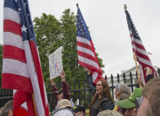 Anti Obama protest at the White House