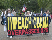 Anti Obama protest at the White House