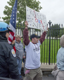 Anti Obama protest at the White House
