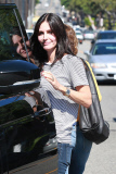 Courteney Cox goes Jaywalking after lunch