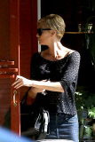 Charlize Theron enjoys a hot Lunch Date at Little Dom's