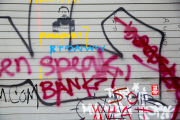 Banksy graffiti art in New York City