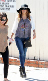 Eva Longoria dresses retro at Cafe Med
