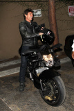 Tom Cruise takes the motorcycle out for a spin