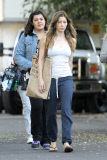 *EXCLUSIVE* Jessica Biel and Zosia Mamet arrive on the set of "Shiva and May"
