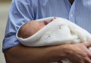 Prince George leaves the hospital