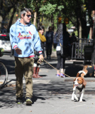Andy Cohen Walking His Dog in the West Village