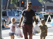 Jason Priestley Takes His Kids To The Farmer's Market 
