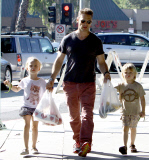 Jason Priestley Takes His Kids To The Farmer's Market 