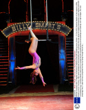 Woman conquers fear of heights to become a trapeze artist with travelling circus, Britain - 21 Oct 2013
