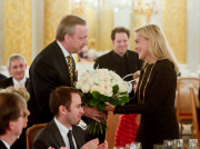 Sharon Stone beim Treffen der Nobelpreisträger in Polen