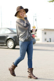 Hayden Panettiere with a handful of Burger King Satisfries