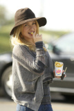 Hayden Panettiere with a handful of Burger King Satisfries