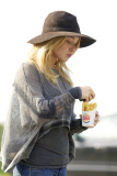 Hayden Panettiere with a handful of Burger King Satisfries