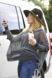 Hayden Panettiere with a handful of Burger King Satisfries