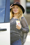 Hayden Panettiere with a handful of Burger King Satisfries