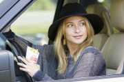 Hayden Panettiere with a handful of Burger King Satisfries